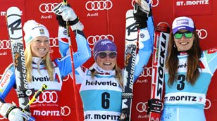 St. Moritz obrovsk slalom Tessa Worley