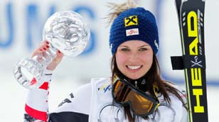 Glbus obrovsk slalom Anna Fenninger